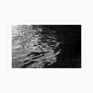 Black and White Abstract Giclée of Black Sea Rhythms Movements, Nautical Night 2020-RWC-811283