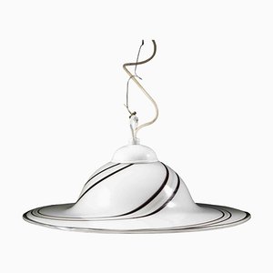 Black and White Murano Glass Pendant Lamp, Mid-20th Century-ZCI-1379751