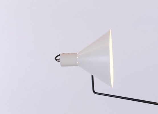 Black and White Paperclip Elbow Sconce by J. J. M. Hoogervorst for Anvia, 1950s-XT-654289