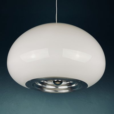 Black and White Pendant Lamp by Pier Giacomo and Achille Castiglioni for Flos, Italy, 1970s-WQC-1320033