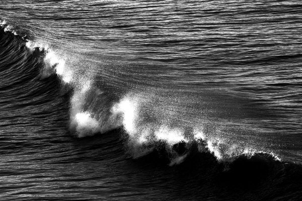 Black and White Seascape of Los Angeles Crashing Wave, 2021, Contemporary Photograph-RWC-832279