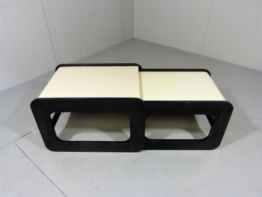 Black and White Side Tables, 1960s, Set of 2-TU-1449811