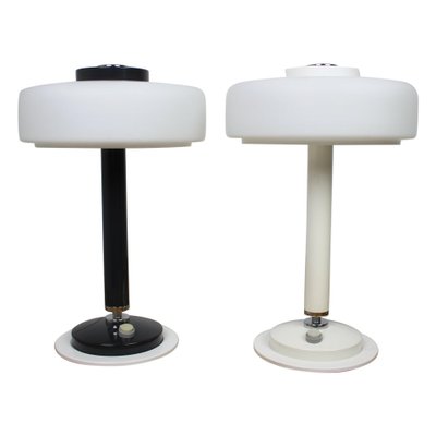 Black and White Table Lamps from Napako, 1960s, Set of 2-TZ-862459