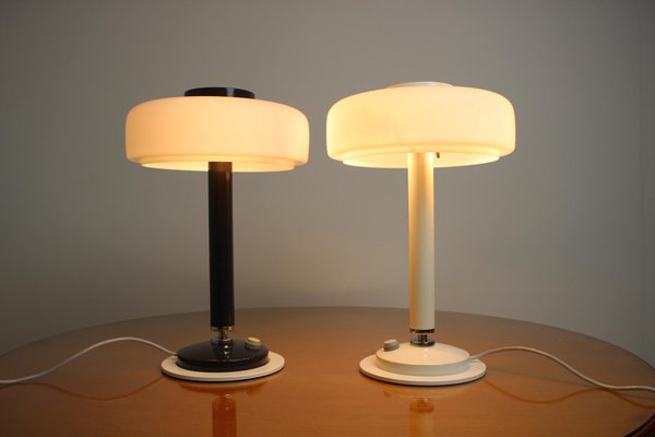 Black and White Table Lamps from Napako, 1960s, Set of 2-TZ-862459