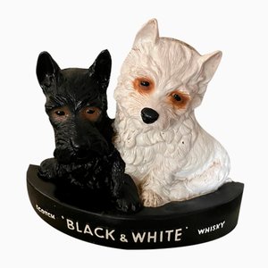 Black and White Whisky Dogs Figurine-QJM-2024521