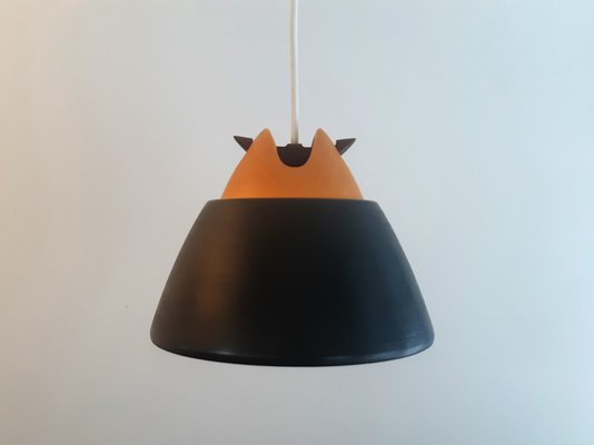 Black and Yellow Ceramic Pendant Lamp by Cari Zalloni for Steuler-Keramik, Germany, 1960s-NV-965153