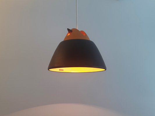 Black and Yellow Ceramic Pendant Lamp by Cari Zalloni for Steuler-Keramik, Germany, 1960s-NV-965153