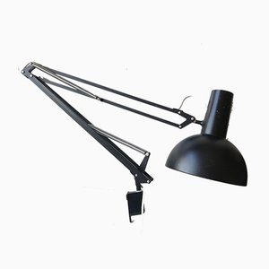 Black Articulated Architect's Desk or Wall Lamp from Louis Poulsen, 1970s-LCR-919995