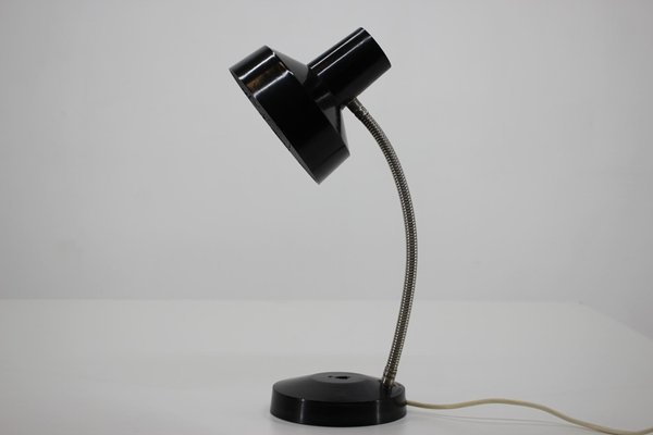 Black Bakelite Table Lamp from Elektrosvit, Czechoslovakia, 1950s-TZ-726103