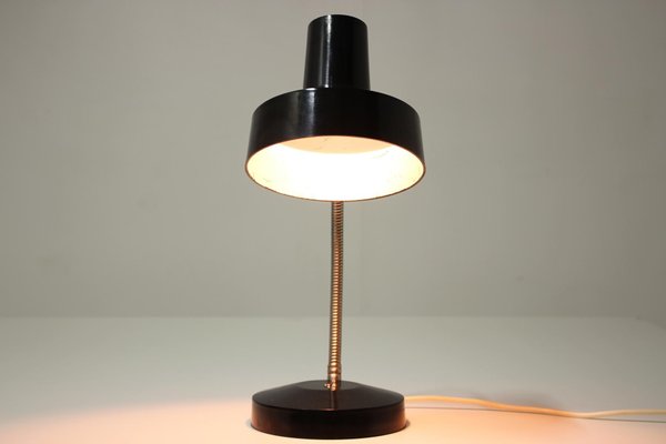 Black Bakelite Table Lamp from Elektrosvit, Czechoslovakia, 1950s-TZ-726103