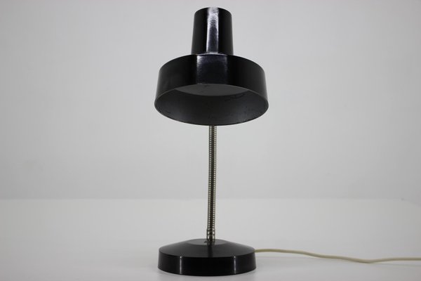 Black Bakelite Table Lamp from Elektrosvit, Czechoslovakia, 1950s-TZ-726103