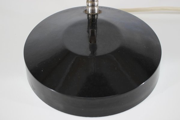 Black Bakelite Table Lamp from Elektrosvit, Czechoslovakia, 1950s-TZ-726103