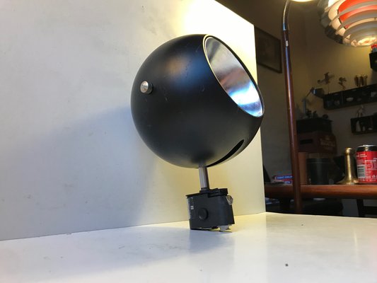 Black Ball Wall Sconce from Louis Poulsen, Denmark, 1970s-LCR-695613