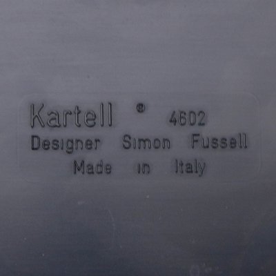 Black Bedside Tables by Simon Fussel for Kartell, 1970s, Set of 2-EZ-1718096