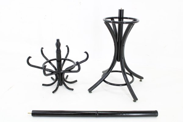 Black Bentwood Coat Hanger from Ton, Former Czechoslovakia, 1970s-TZ-1807360