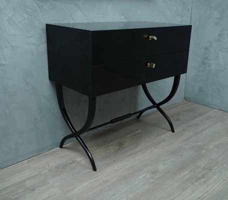 Black & Brass Dresser, 1970s-UH-575010