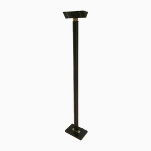 Black Brass Lacquered Parquet Floor Lamp-BA-1365831