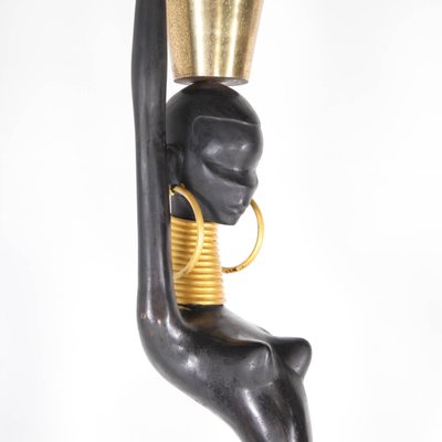 Black Brass Statue, 1970s-DSC-2016355