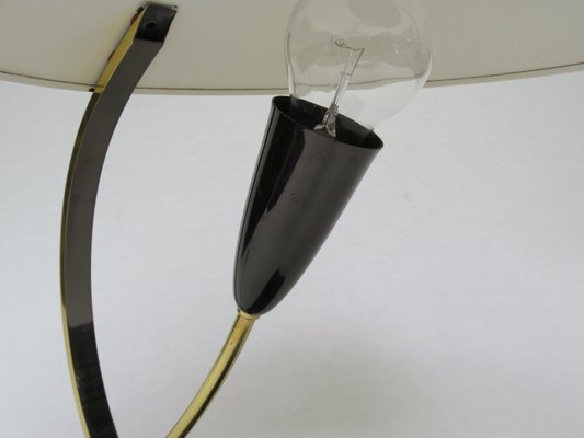 Black Brass Table Lamp, 1950s, Italy-EY-906953