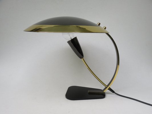 Black Brass Table Lamp, 1950s, Italy-EY-906953