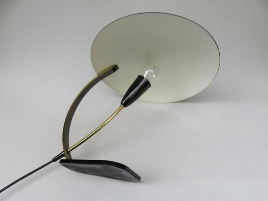 Black Brass Table Lamp, 1950s, Italy-EY-906953