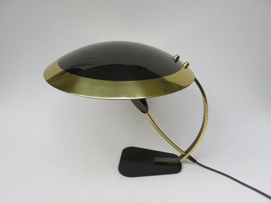 Black Brass Table Lamp, 1950s, Italy-EY-906953