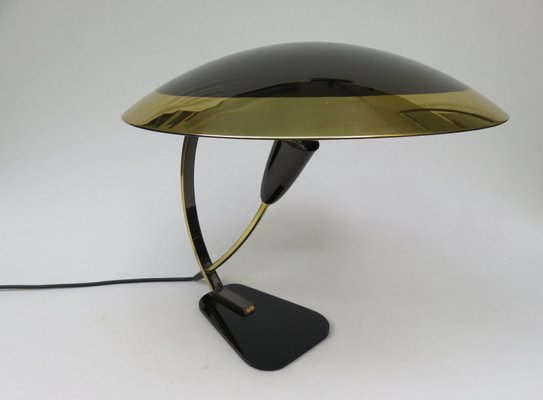 Black Brass Table Lamp, 1950s, Italy-EY-906953