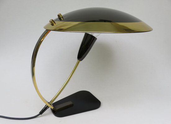 Black Brass Table Lamp, 1950s, Italy-EY-906953