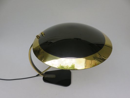 Black Brass Table Lamp, 1950s, Italy-EY-906953