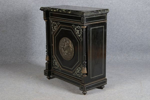 Black Cabinet with Bronze Applications and Pewter Inlays, 1880s-DXD-1790532