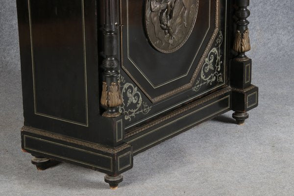 Black Cabinet with Bronze Applications and Pewter Inlays, 1880s-DXD-1790532