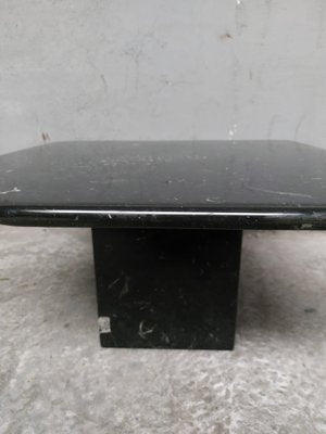 Black Carrara Marble Coffee Table-AIF-1782170