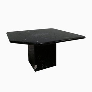 Black Carrara Marble Coffee Table-AIF-1782170