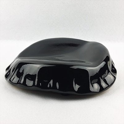 Black Ceramic Capsule Vide Poche by Peiré, 1980s-YBU-664509