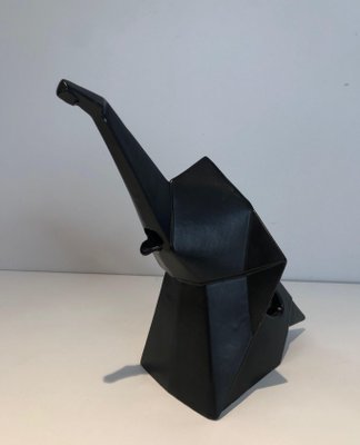 Black Ceramic Elephant Pitcher-BA-1365442