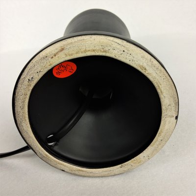 Black Ceramic Table Lamp, 1950s-YBU-547545