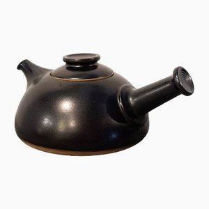 Black Ceramic Teapot by Franco Bucci for Pesaro Workshop, Italy, 1978-VCV-1757008