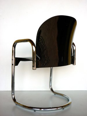 Black Chrome Dessau Tubular Chair by Tobia & Afra Scarpa for B&B Italia, 1970-KGD-1262624