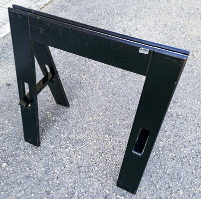 Black Colored Wooden Table by Acerbis Company, Italy, 1980s-RAQ-1293819