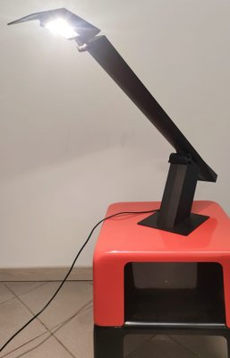 Black Condor Desk Lamp attributed to Hans Von Klier for Bilumen, 1988-AKW-2019753