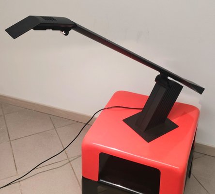 Black Condor Desk Lamp attributed to Hans Von Klier for Bilumen, 1988-AKW-2019753