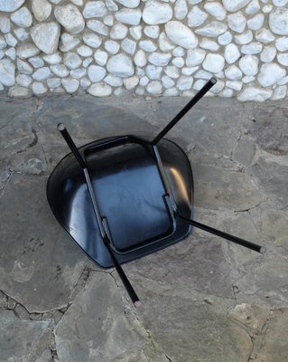 Black Coquillage Chair by Pierre Guariche for Meurop 1960s-ZM-999715