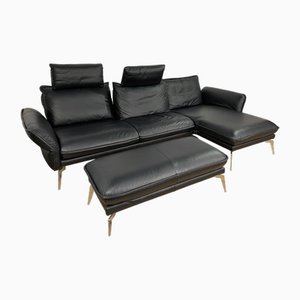 Black Couch Corner Sofabed from K+W, Set of 2-LGU-2018193