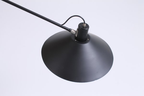 Black Counterbalance Ceiling Lamp by J. J. M. Hoogervorst for Anvia, 1950s-XT-1348244