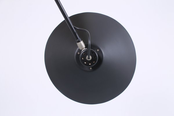 Black Counterbalance Ceiling Lamp by J. J. M. Hoogervorst for Anvia, 1950s-XT-1348244