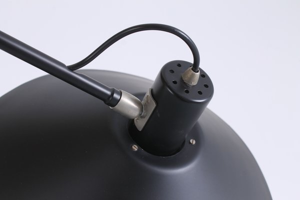 Black Counterbalance Ceiling Lamp by J. J. M. Hoogervorst for Anvia, 1950s-XT-1348244