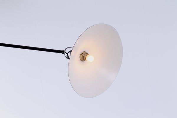 Black Counterbalance Ceiling Lamp by J. J. M. Hoogervorst for Anvia, 1970s-XT-1340848