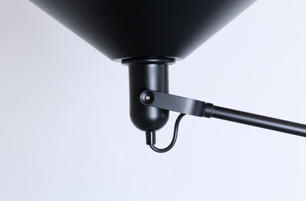 Black Counterbalance Ceiling Lamp by J. J. M. Hoogervorst for Anvia, 1970s-XT-1340848