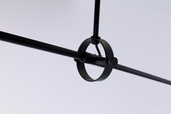 Black Counterbalance Ceiling Lamp by J. J. M. Hoogervorst for Anvia, 1970s-XT-1340848