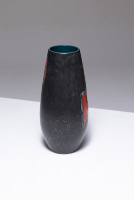 Black Earthenware Vase, 1950s-QAC-2043054